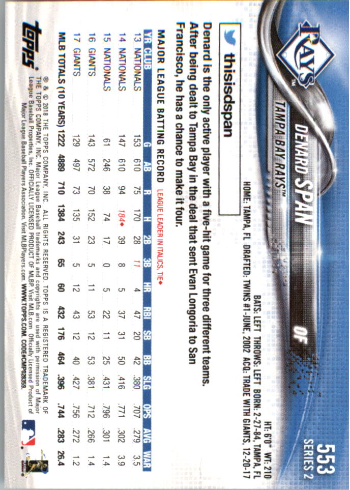 2018 Topps On Demand Mini Baseball 501-600 - Picture 91 of 171