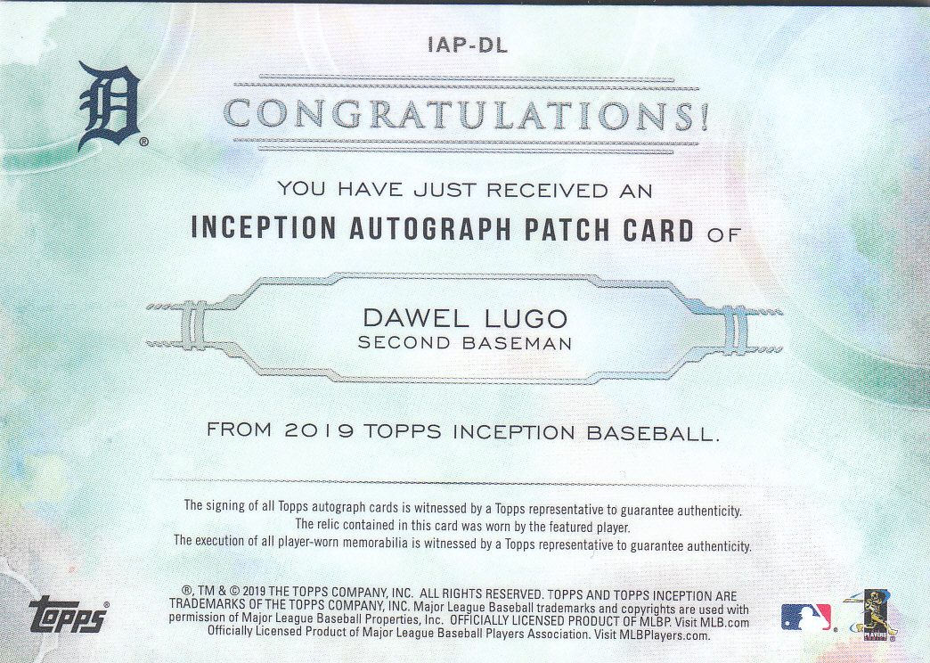 2019 Inception (Topps) Baseball - Bild 31 von 33