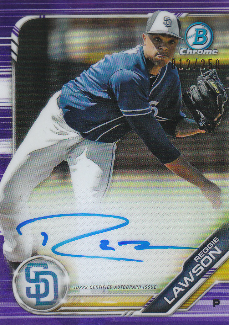 Tarjetas paralelas y inserciones de béisbol Bowman Chrome 2019 "Prospect Autographs" - Imagen 16 de 29