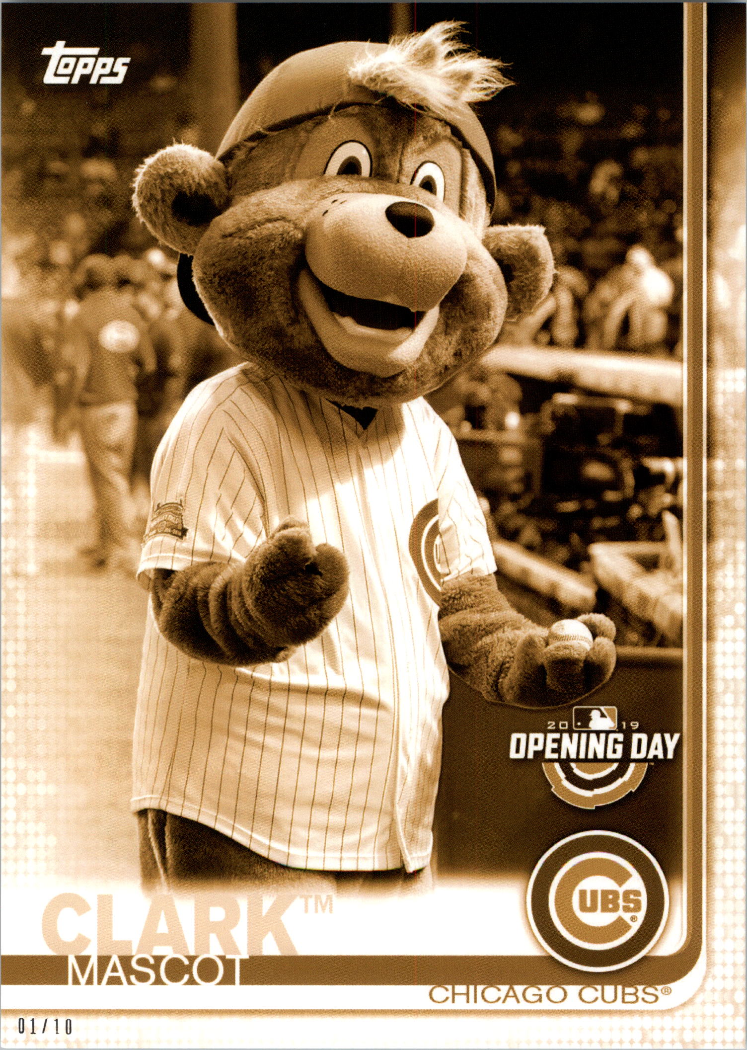 Topps Opening Day 2019 5x7 Mascots Gold tú eliges #d 01/10 - Imagen 6 de 51