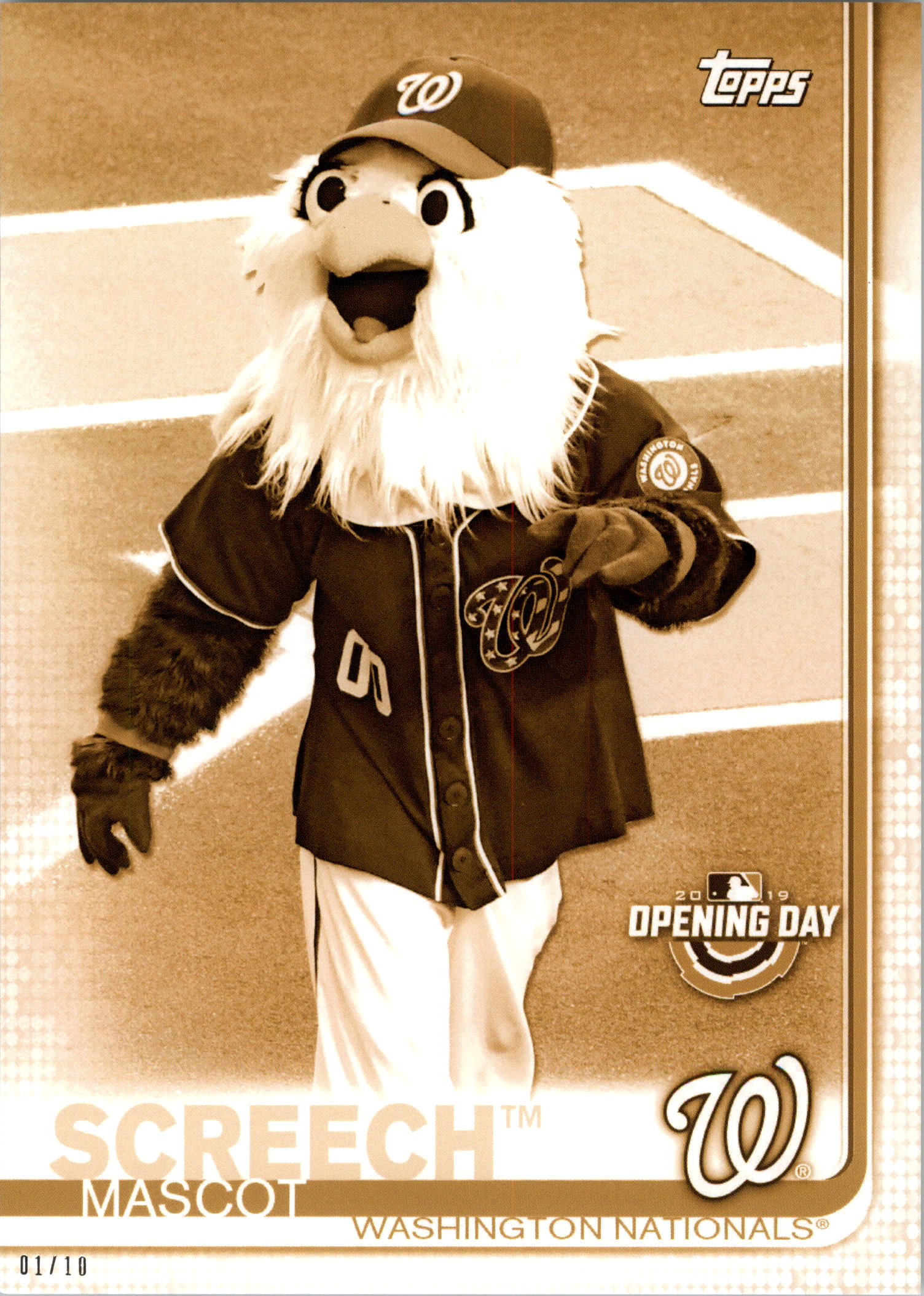 Topps Opening Day 2019 5x7 Mascots Gold tú eliges #d 01/10 - Imagen 10 de 51