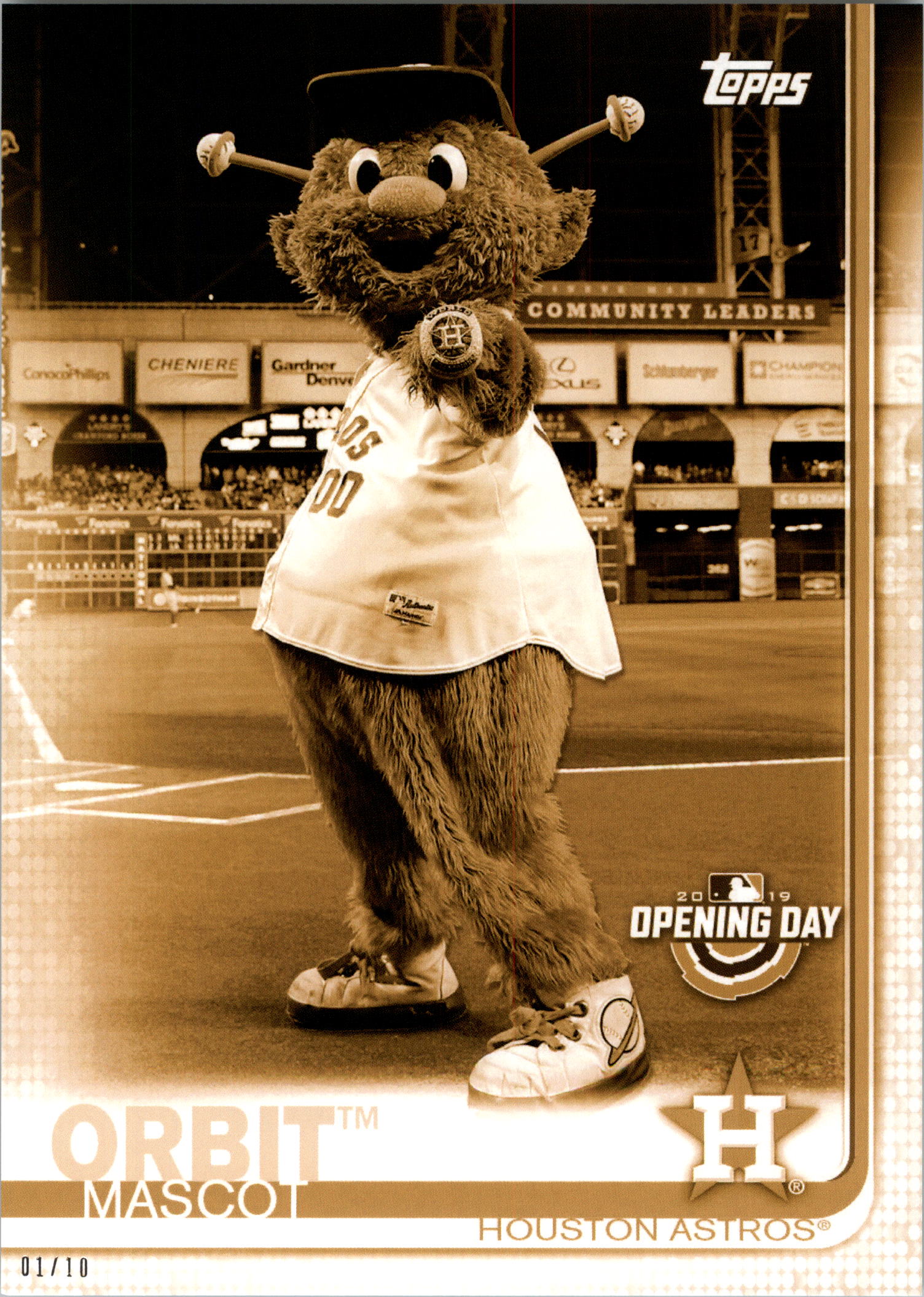 Topps Opening Day 2019 5x7 Mascots Gold tú eliges #d 01/10 - Imagen 12 de 51
