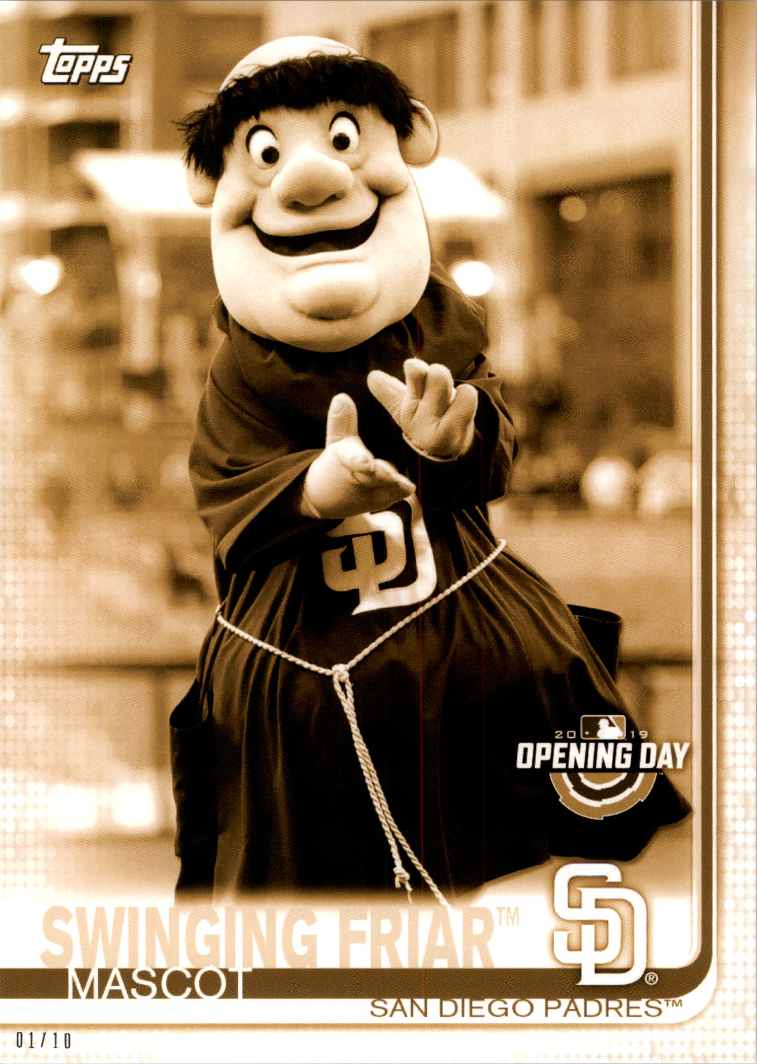 Topps Opening Day 2019 5x7 Mascots Gold tú eliges #d 01/10 - Imagen 18 de 51