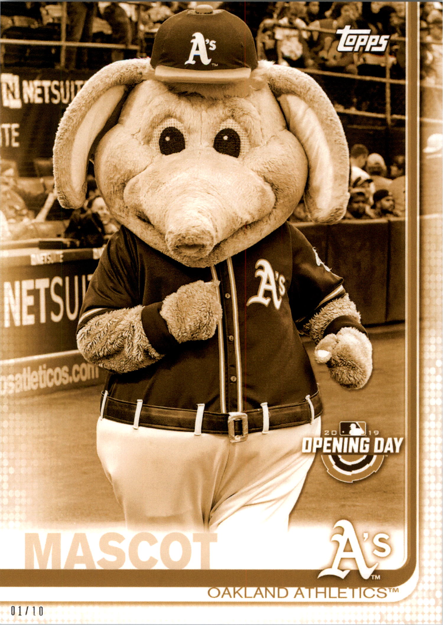 Topps Opening Day 2019 5x7 Mascots Gold tú eliges #d 01/10 - Imagen 20 de 51