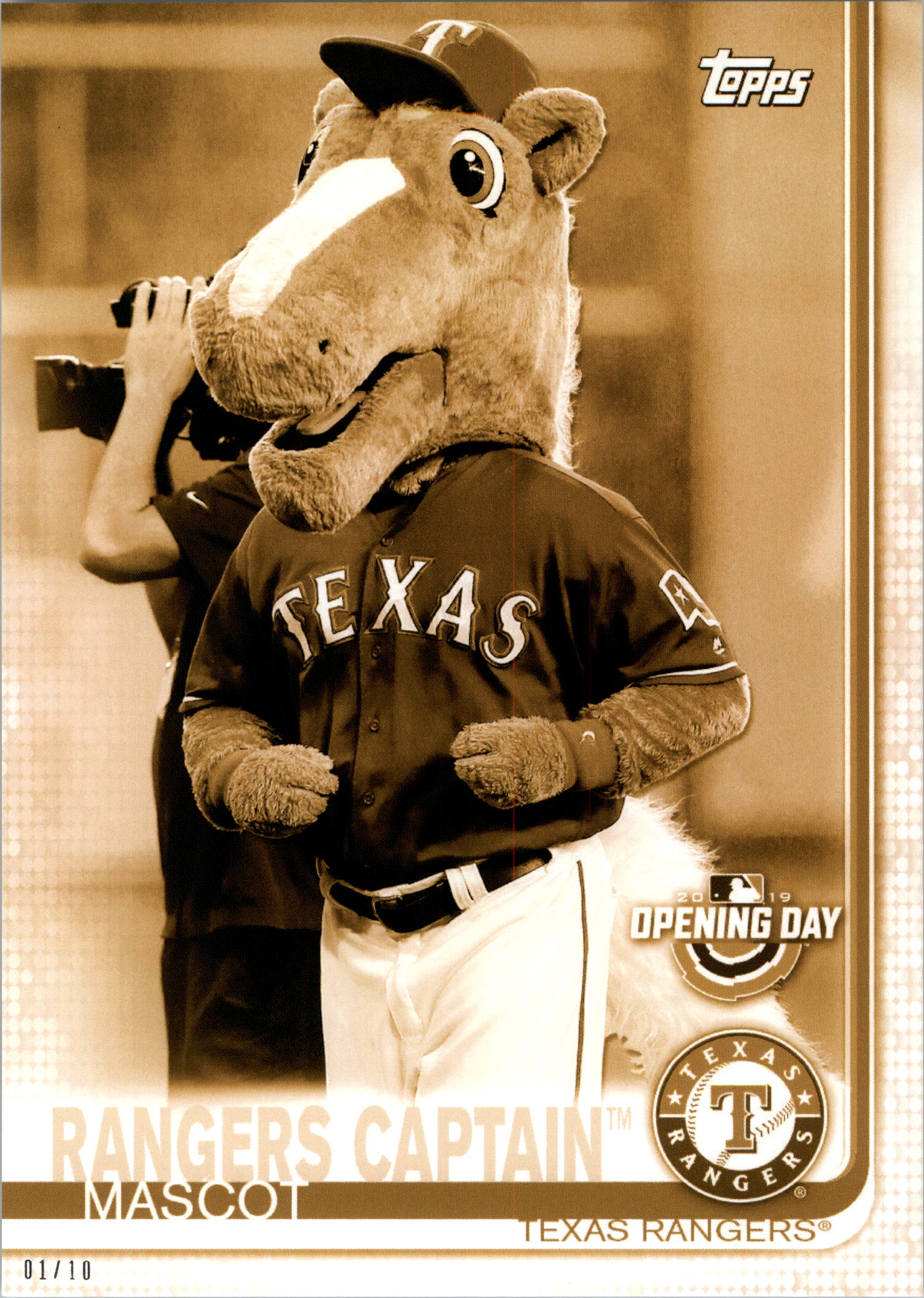 Topps Opening Day 2019 5x7 Mascots Gold tú eliges #d 01/10 - Imagen 24 de 51