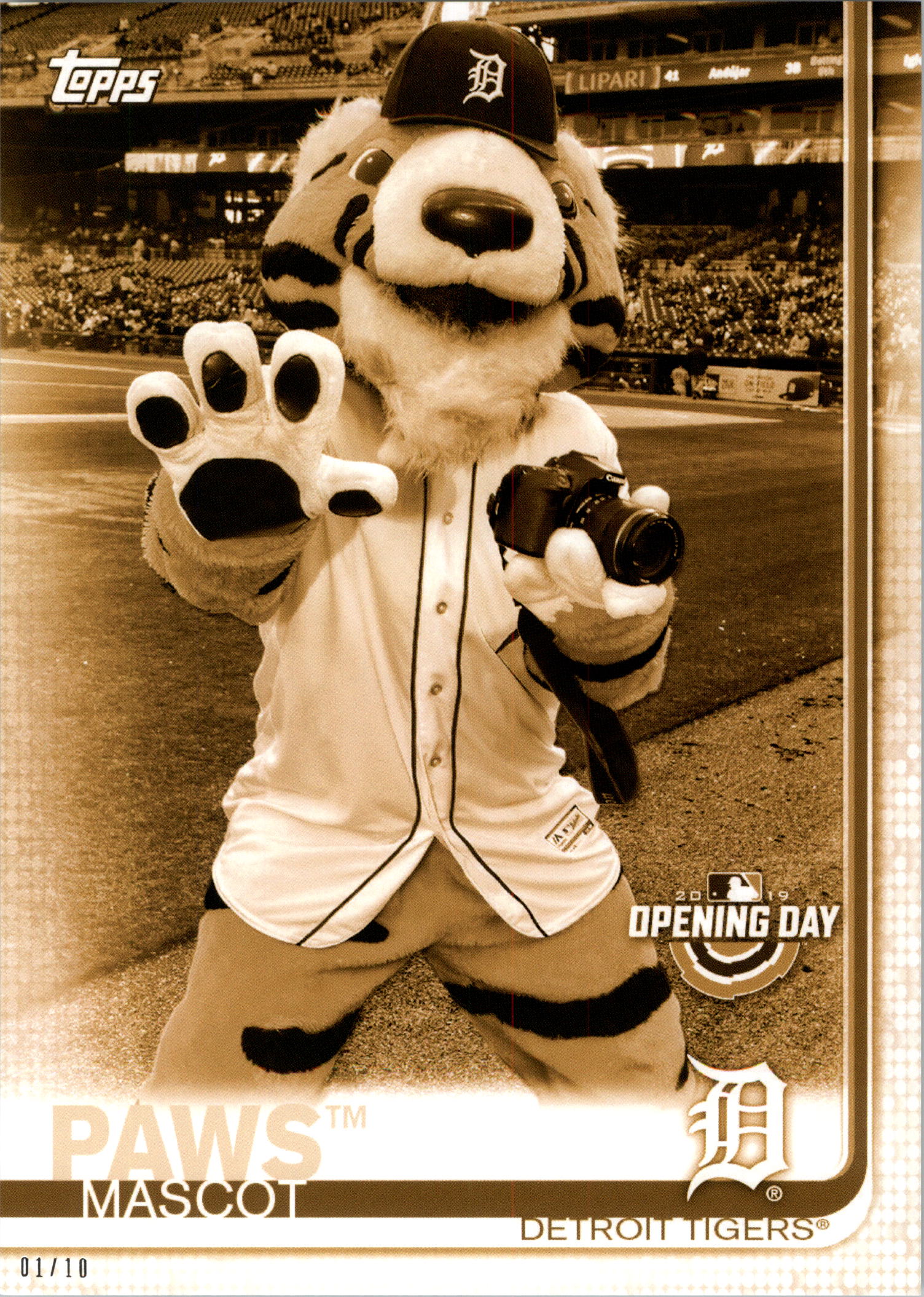 Topps Opening Day 2019 5x7 Mascots Gold tú eliges #d 01/10 - Imagen 26 de 51