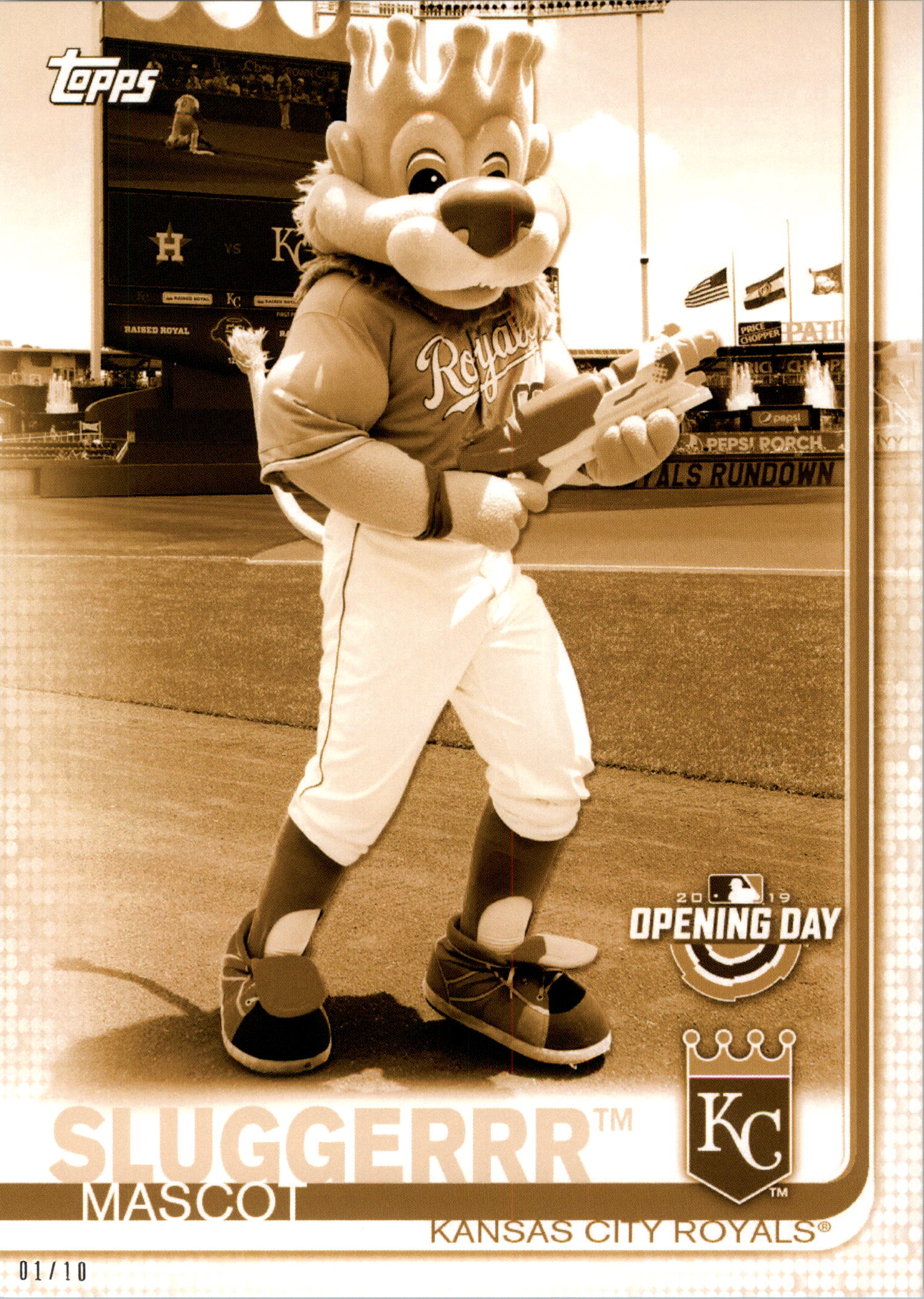 Topps Opening Day 2019 5x7 Mascots Gold tú eliges #d 01/10 - Imagen 28 de 51
