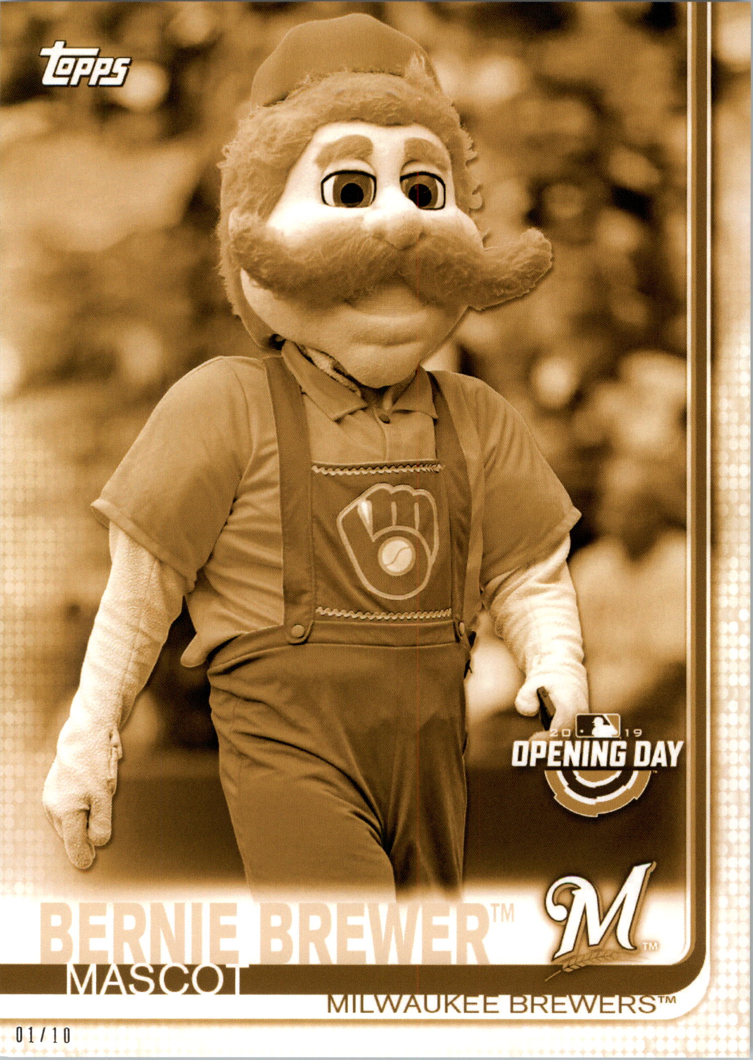 Topps Opening Day 2019 5x7 Mascots Gold tú eliges #d 01/10 - Imagen 38 de 51