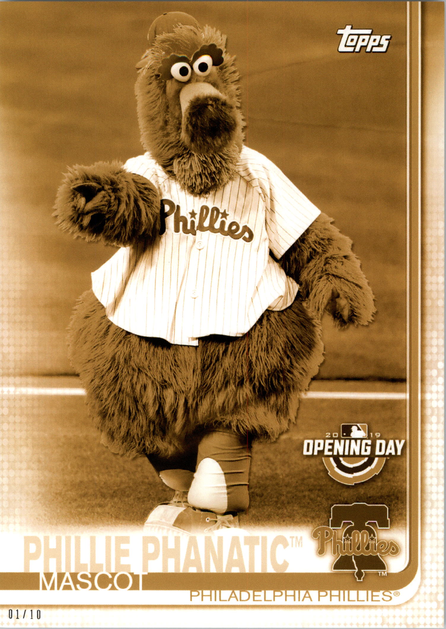 Topps Opening Day 2019 5x7 Mascots Gold tú eliges #d 01/10 - Imagen 42 de 51