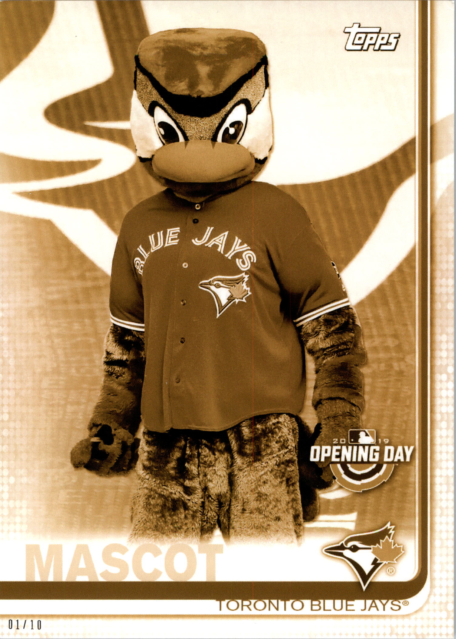Topps Opening Day 2019 5x7 Mascots Gold tú eliges #d 01/10 - Imagen 50 de 51