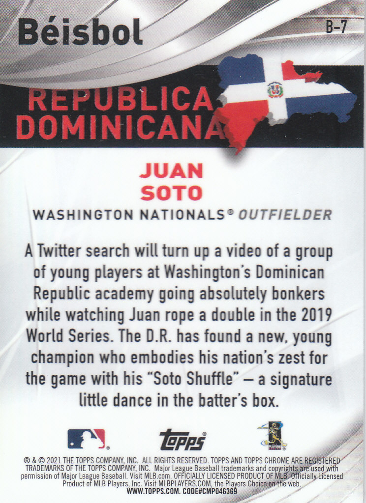 Tarjetas de autógrafo y inserto ""Beisbol"" de béisbol Topps cromadas 2021 - Imagen 17 de 25