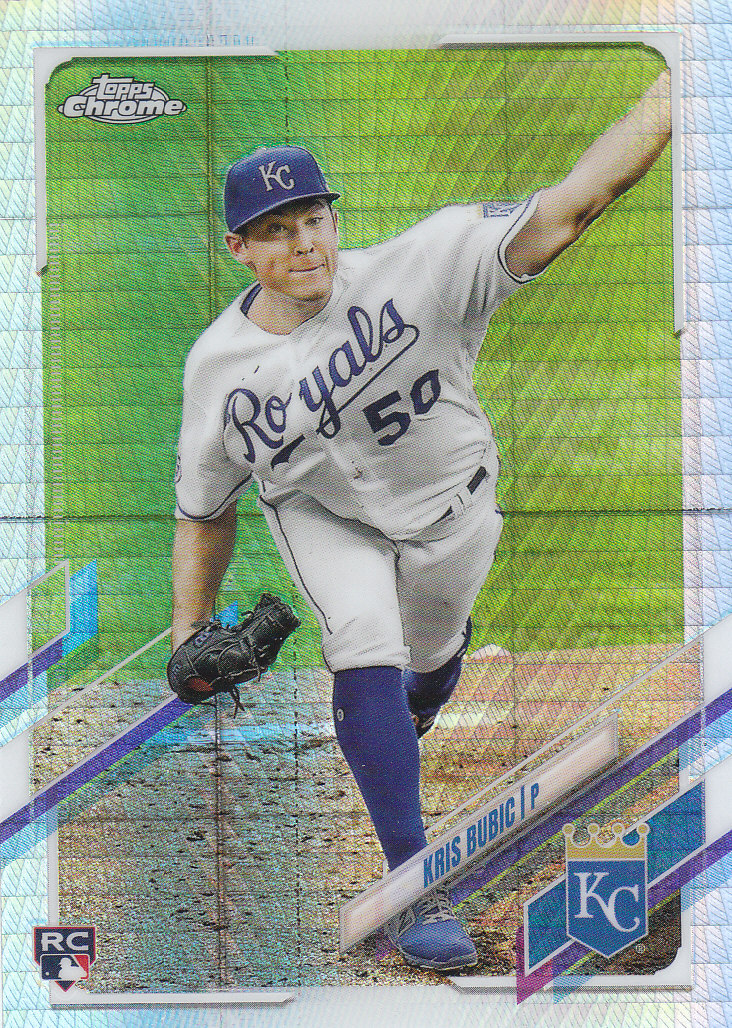 Tarjetas paralelas Topps 2021 cromadas de béisbol "refractores de prisma" - Imagen 14 de 137