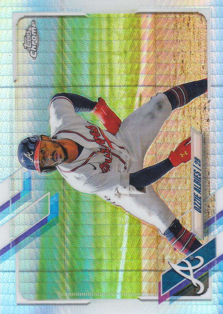 Tarjetas paralelas Topps 2021 cromadas de béisbol "refractores de prisma" - Imagen 20 de 137