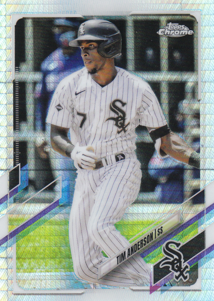 Tarjetas paralelas Topps 2021 cromadas de béisbol "refractores de prisma" - Imagen 34 de 137