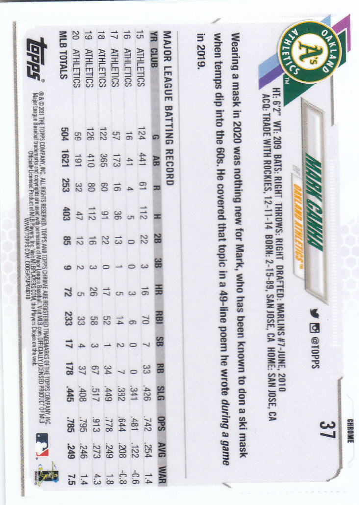 Tarjetas paralelas Topps 2021 cromadas de béisbol "refractores de prisma" - Imagen 37 de 137