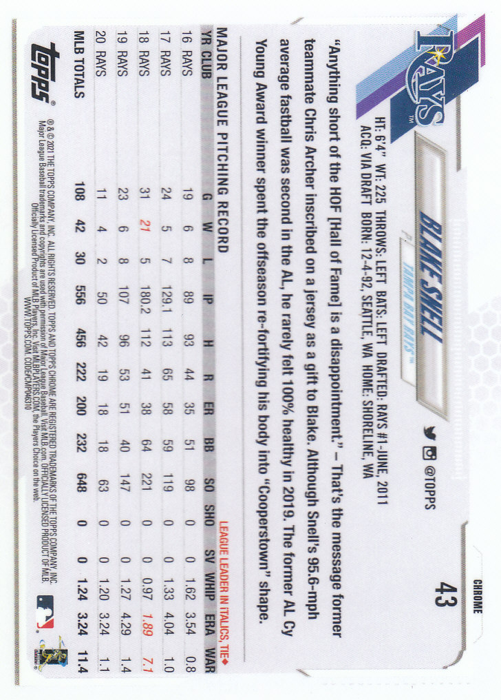 Tarjetas paralelas Topps 2021 cromadas de béisbol "refractores de prisma" - Imagen 41 de 137