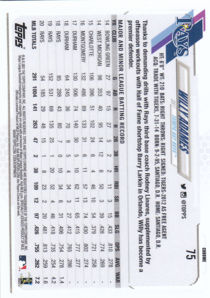 Tarjetas paralelas Topps 2021 cromadas de béisbol "refractores de prisma" - Imagen 57 de 137