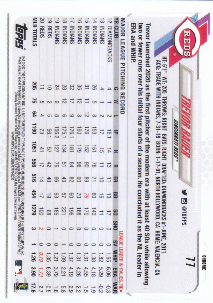 Tarjetas paralelas Topps 2021 cromadas de béisbol "refractores de prisma" - Imagen 59 de 137