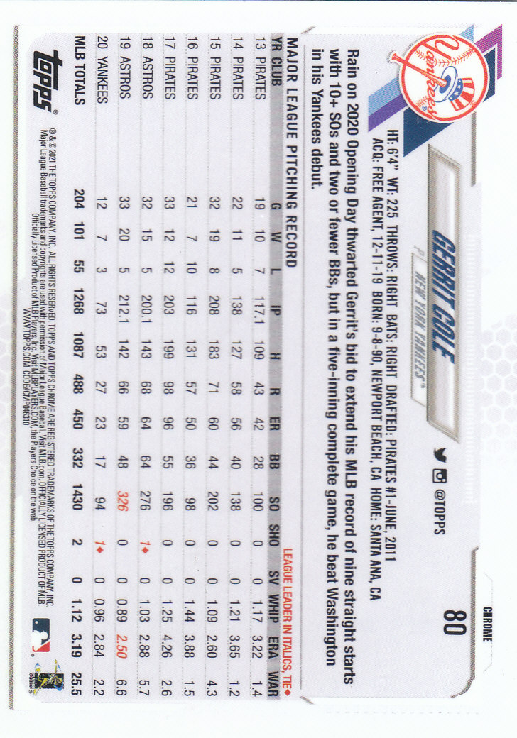 Tarjetas paralelas Topps 2021 cromadas de béisbol "refractores de prisma" - Imagen 61 de 137