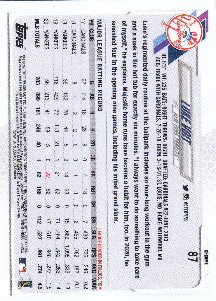 Tarjetas paralelas Topps 2021 cromadas de béisbol "refractores de prisma" - Imagen 65 de 137