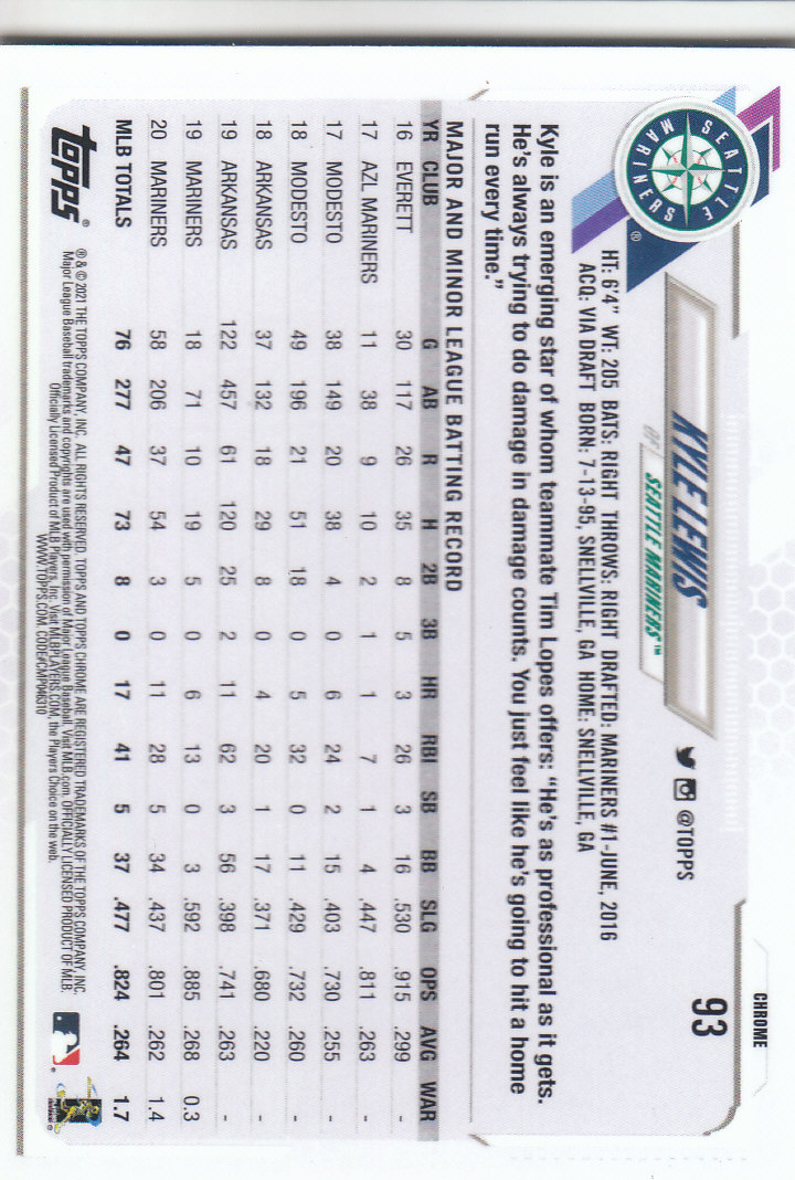 Tarjetas paralelas Topps 2021 cromadas de béisbol "refractores de prisma" - Imagen 73 de 137
