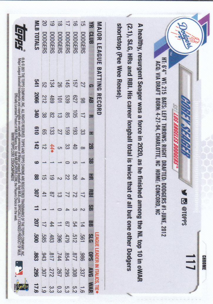 Tarjetas paralelas Topps 2021 cromadas de béisbol "refractores de prisma" - Imagen 85 de 137