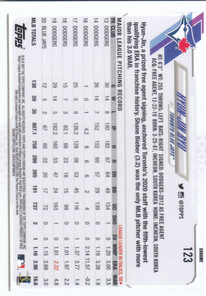 Tarjetas paralelas Topps 2021 cromadas de béisbol "refractores de prisma" - Imagen 87 de 137