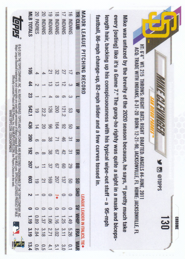 Tarjetas paralelas Topps 2021 cromadas de béisbol "refractores de prisma" - Imagen 95 de 137