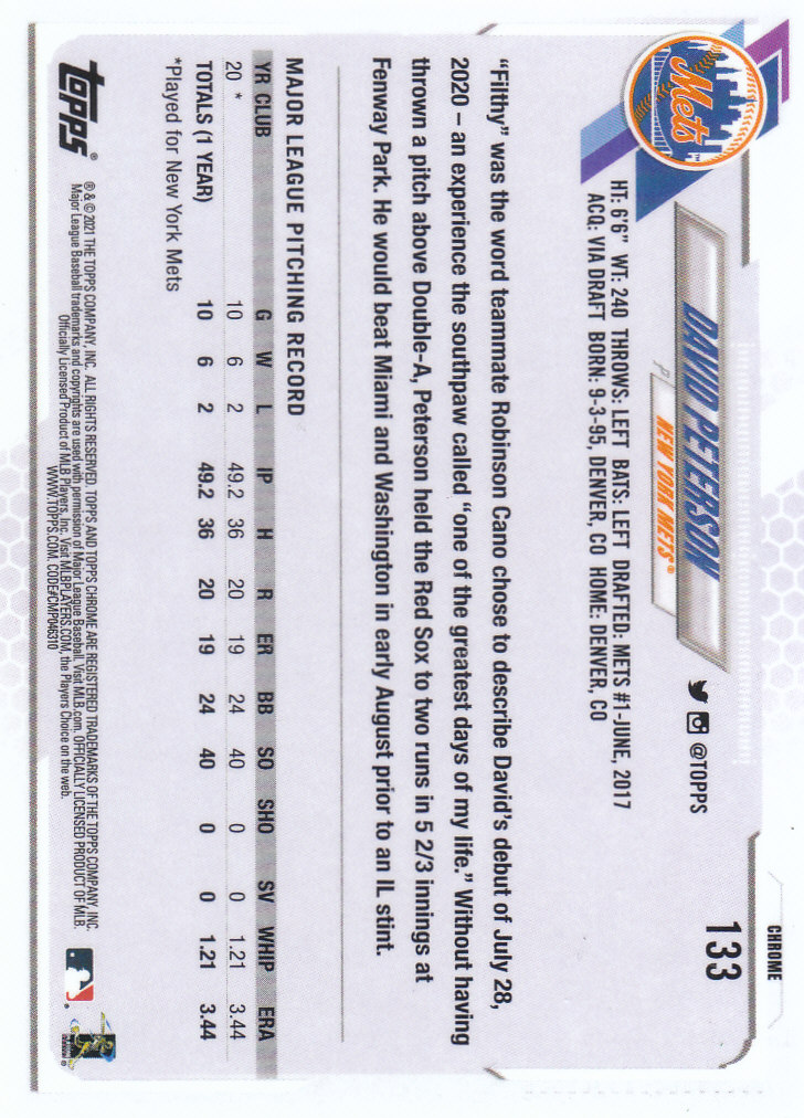 Tarjetas paralelas Topps 2021 cromadas de béisbol "refractores de prisma" - Imagen 97 de 137