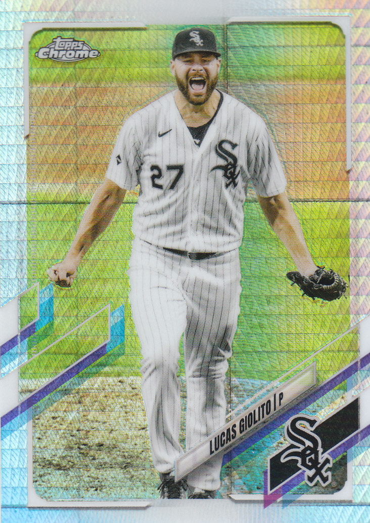 Tarjetas paralelas Topps 2021 cromadas de béisbol "refractores de prisma" - Imagen 106 de 137