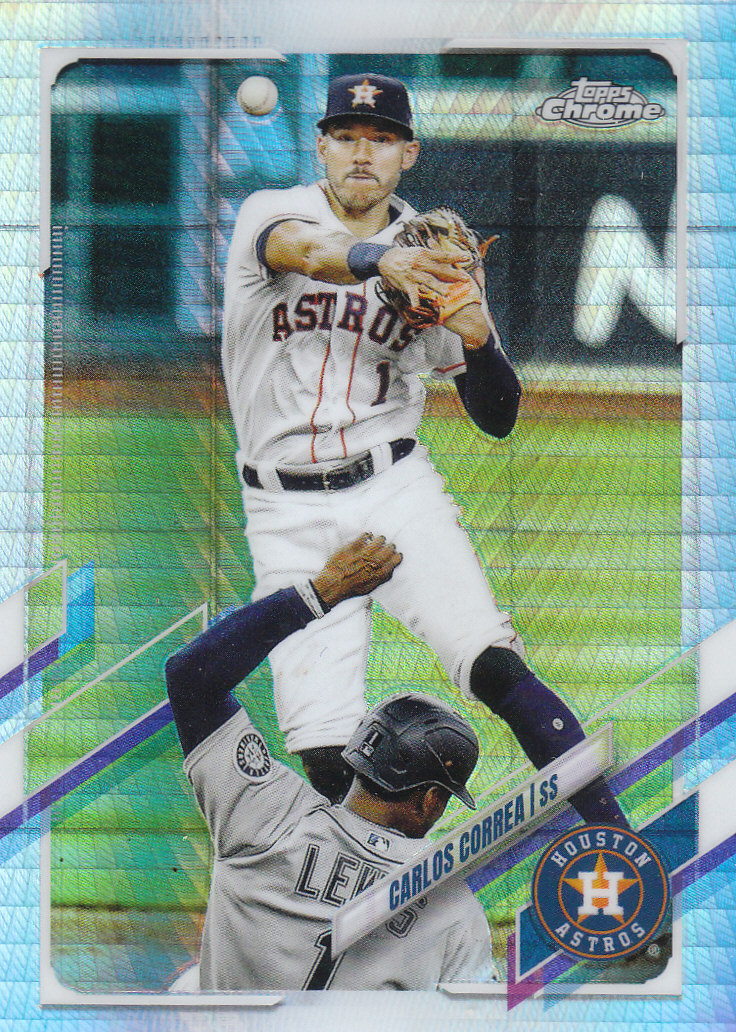 Tarjetas paralelas Topps 2021 cromadas de béisbol "refractores de prisma" - Imagen 108 de 137