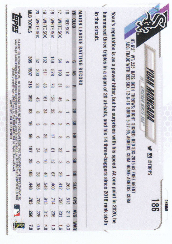 Tarjetas paralelas Topps 2021 cromadas de béisbol "refractores de prisma" - Imagen 119 de 137