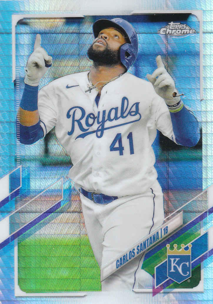 Tarjetas paralelas Topps 2021 cromadas de béisbol "refractores de prisma" - Imagen 126 de 137
