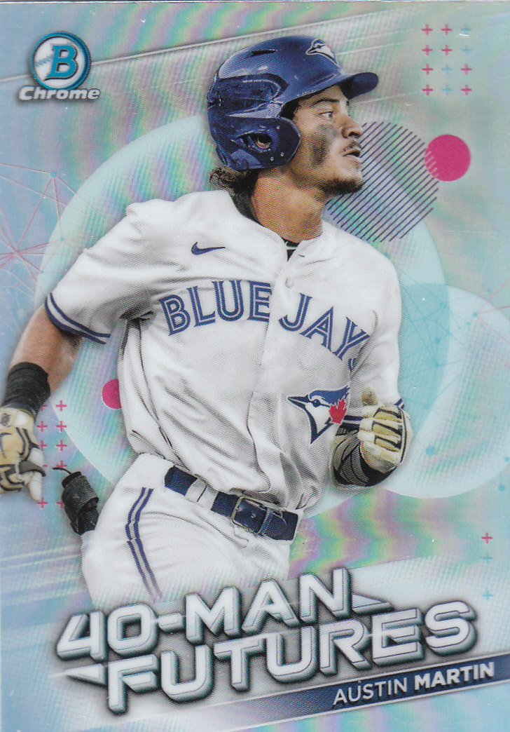 2021 Bowman Chrome Baseball "40-Man Futures Refractors" Insert Cards - Picture 8 of 51