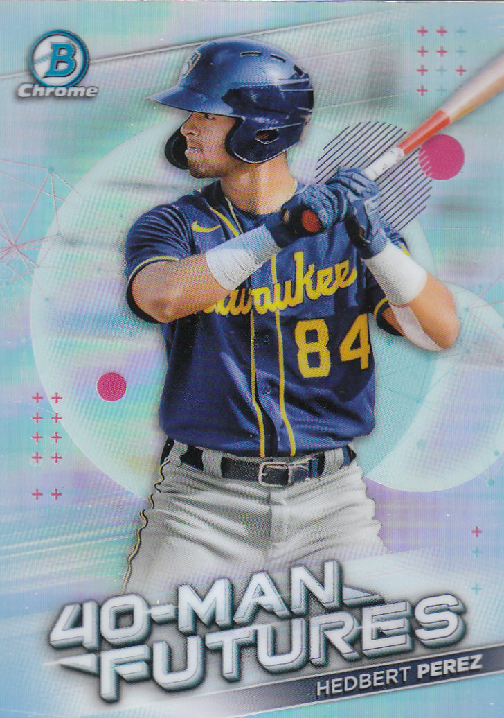 2021 Bowman Chrome Baseball "40-Man Futures Refractors" Insert Cards - Picture 22 of 51