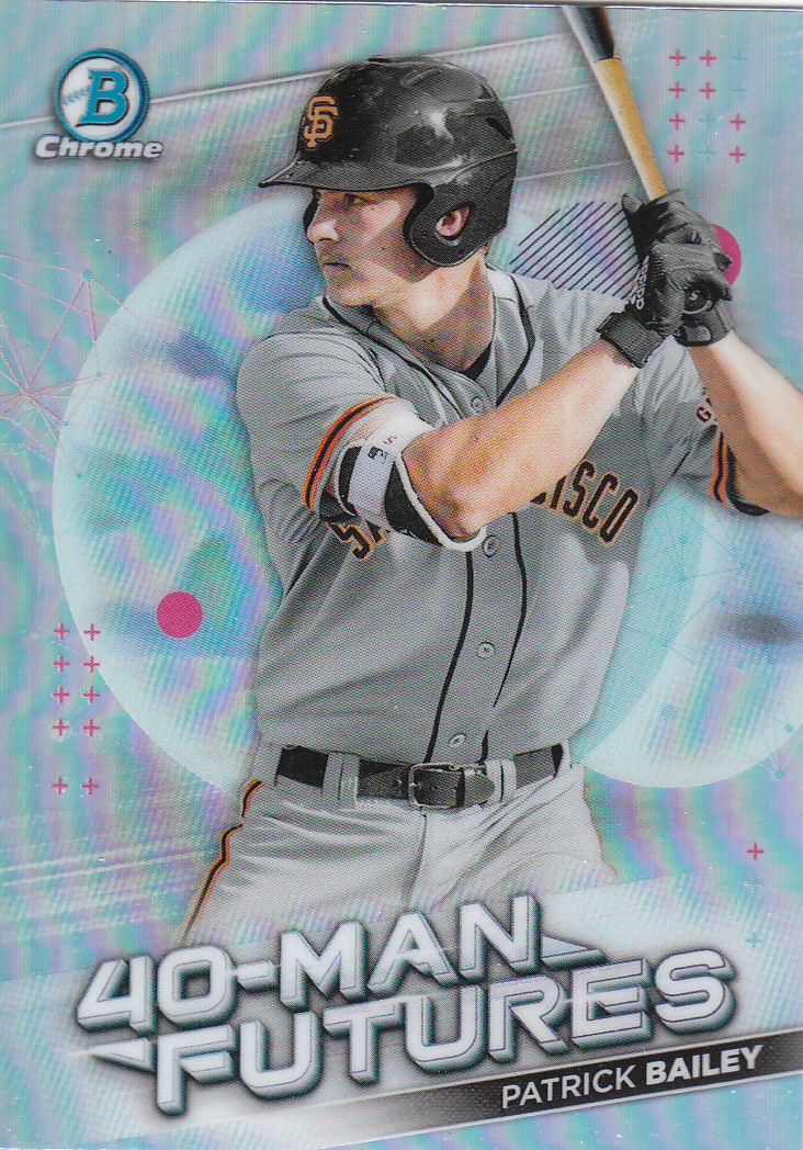 2021 Bowman Chrome Baseball "40-Man Futures Refractors" Insert Cards - Picture 34 of 51