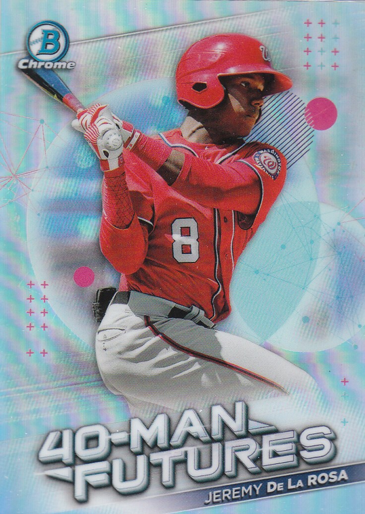 2021 Bowman Chrome Baseball "40-Man Futures Refractors" Insert Cards - Picture 40 of 51