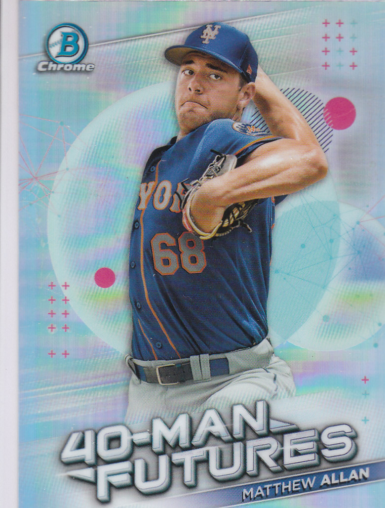2021 Bowman Chrome Baseball "40-Man Futures Refractors" Insert Cards - Picture 50 of 51