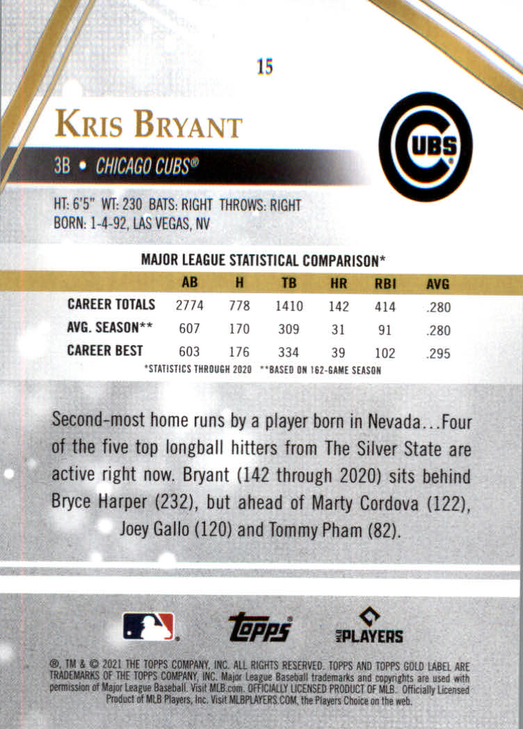 2021 Topps Gold Label Baseball "Class 1" Main Set Cards Rookies and Veterans - Picture 27 of 187