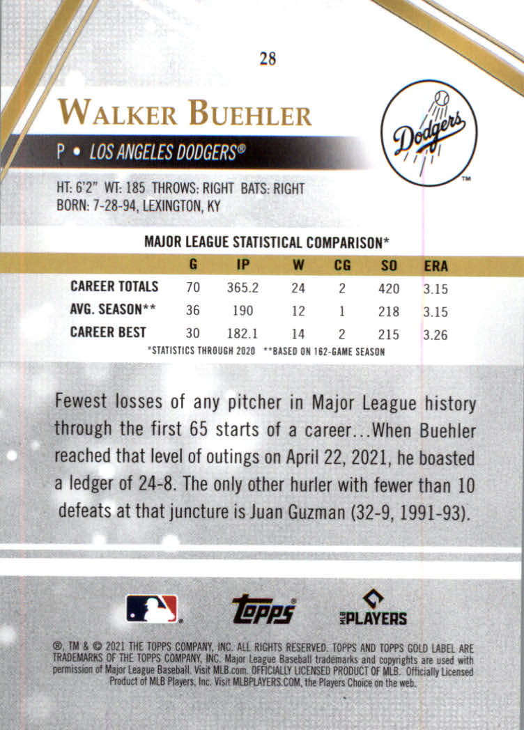 2021 Topps Gold Label Baseball "Class 1" Main Set Cards Rookies and Veterans - Picture 53 of 187