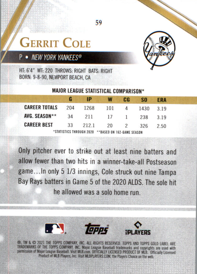 2021 Topps Gold Label Baseball "Class 1" Main Set Cards Rookies and Veterans - Picture 111 of 187