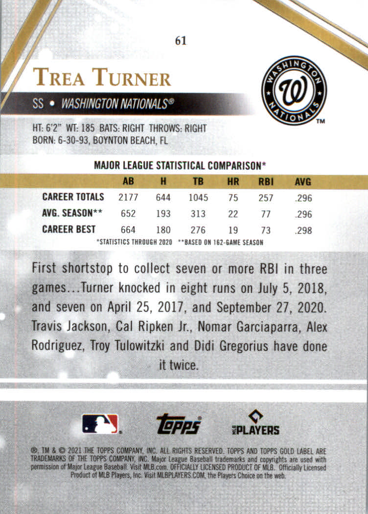 2021 Topps Gold Label Baseball "Class 1" Main Set Cards Rookies and Veterans - Picture 115 of 187