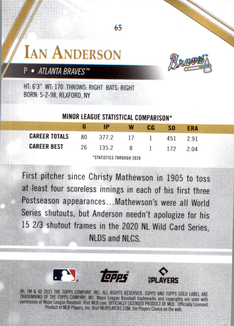 2021 Topps Gold Label Baseball "Class 1" Main Set Cards Rookies and Veterans - Picture 123 of 187