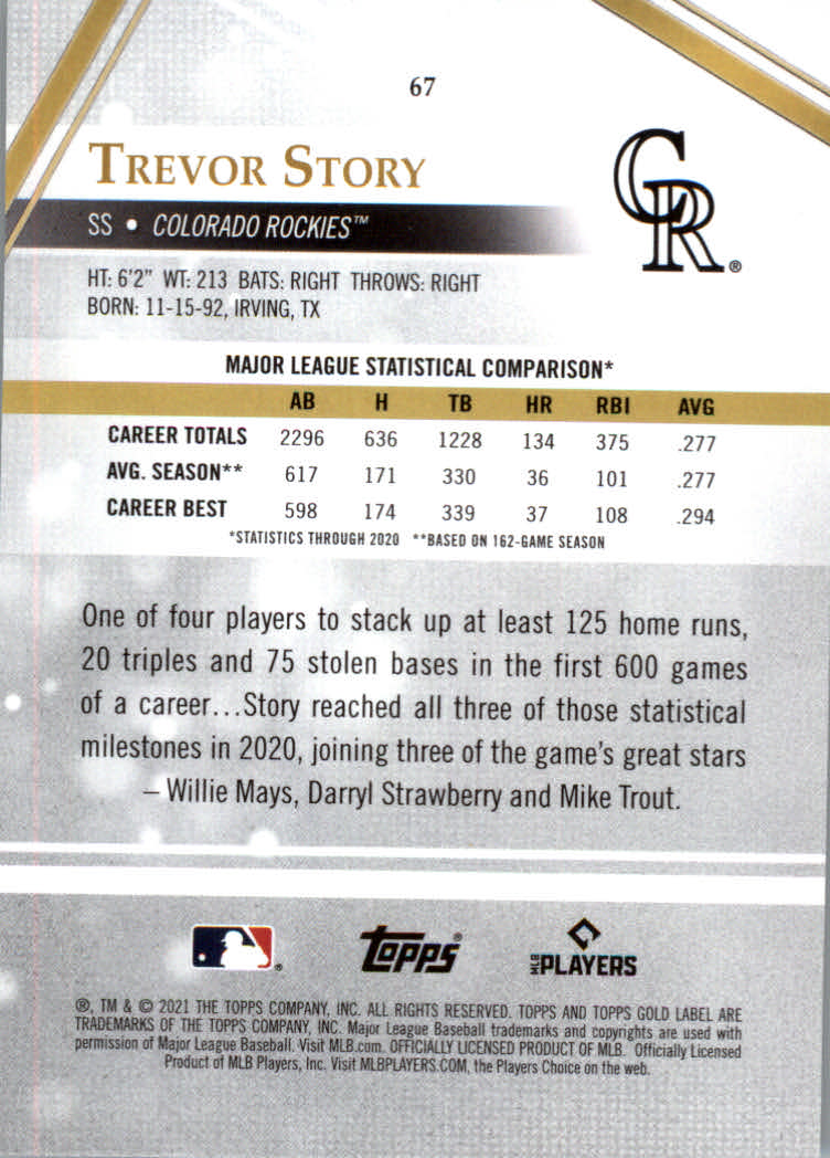 2021 Topps Gold Label Baseball "Class 1" Main Set Cards Rookies and Veterans - Picture 127 of 187