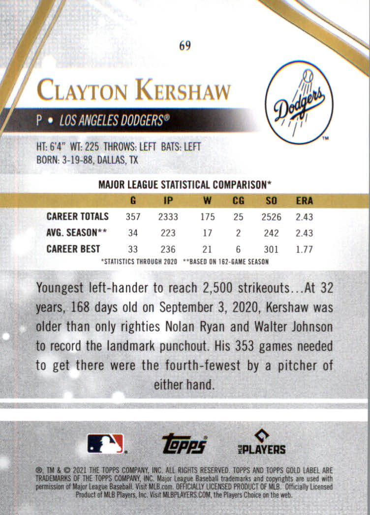 2021 Topps Gold Label Baseball "Class 1" Main Set Cards Rookies and Veterans - Picture 131 of 187