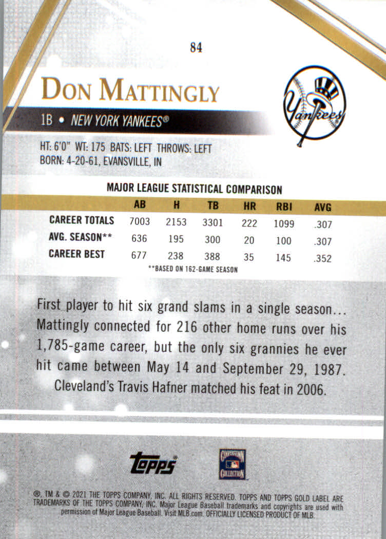 2021 Topps Gold Label Baseball "Class 1" Main Set Cards Rookies and Veterans - Picture 161 of 187