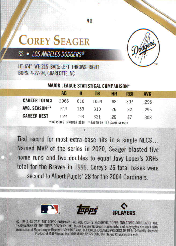 2021 Topps Gold Label Baseball "Class 1" Main Set Cards Rookies and Veterans - Picture 169 of 187