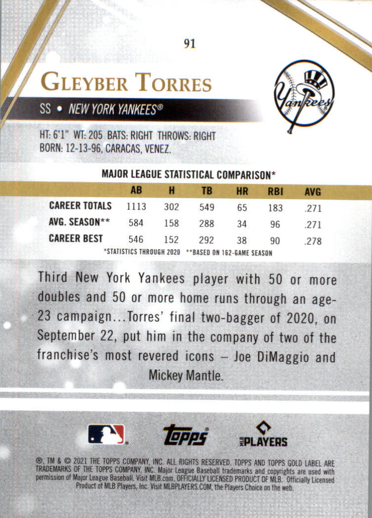 2021 Topps Gold Label Baseball "Class 1" Main Set Cards Rookies and Veterans - Picture 171 of 187