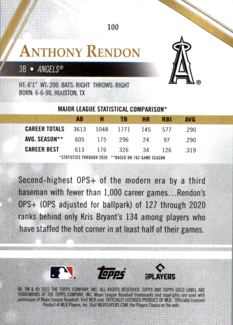 2021 Topps Gold Label Baseball "Class 1" Main Set Cards Rookies and Veterans - Picture 187 of 187