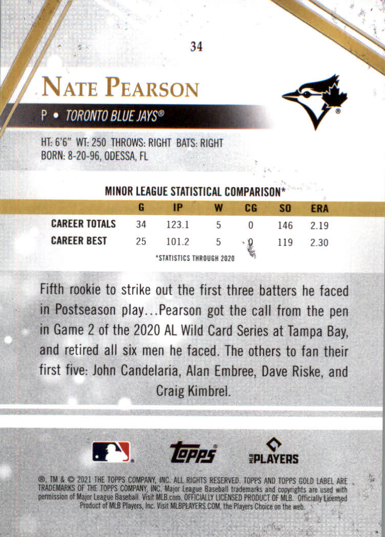 "Tarjetas paralelas de béisbol Topps Gold Label 2021 ""Clase 1 negro"" novatos y veterinarios - Imagen 25 de 51